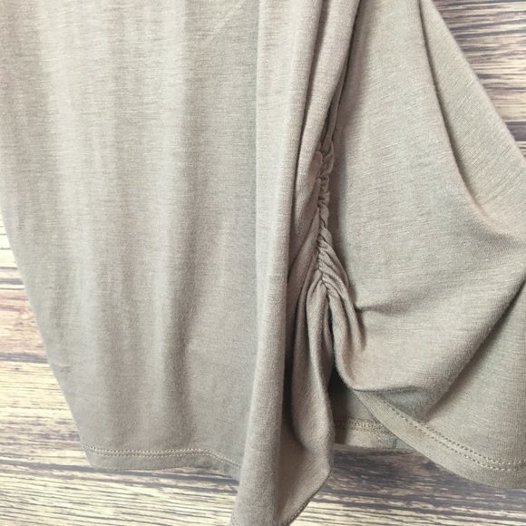 Made by Johnny Insta Stretch Ruched Shirt Tunic - Picture 2 of 6